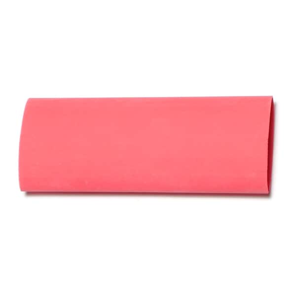 Midwest Fastener Heat Shrink Tube, Thin Wall, Red, 3 in, 5 PK 73091 - main